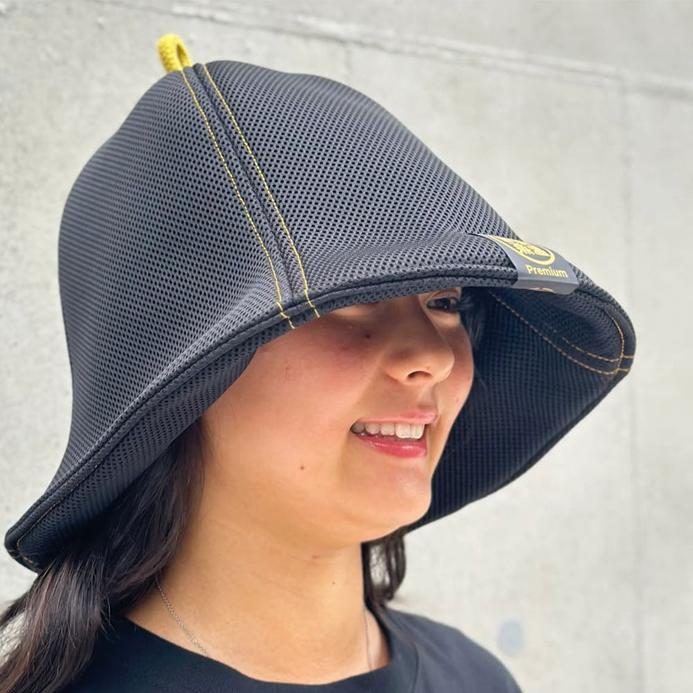 ガチサウナー向け トリプルメッシュサウナハット リバーシブル