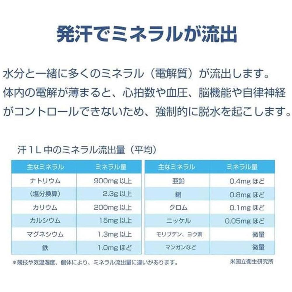 持久力を落とさない！丸ごと補給できる総合ミネラルの経口補水粉末スティック ガゼル